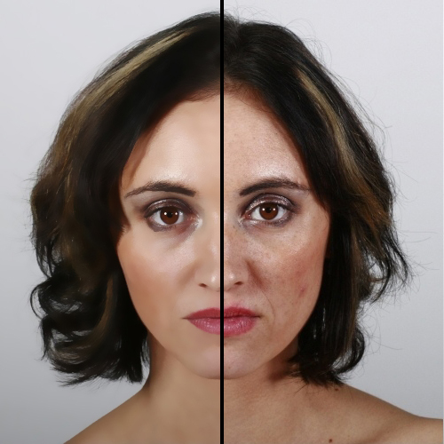 Mit Hilfe von Photoshop wurde aus einer schönen Frau ein Bild, das dann als Titelbild einer Zeitschrift zu sehen ist... jetzt wissen wir, warum dort niemand Sommersprossen hat.